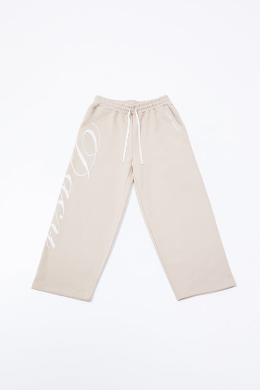 Cream track pants