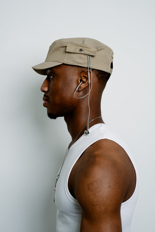 The Khaki Short Brim hat